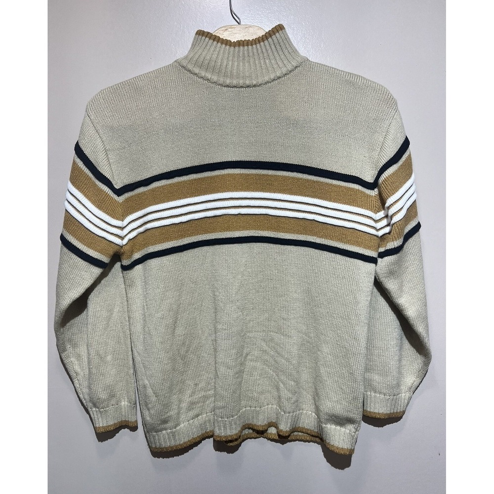 Southpole Texture Sweater‎ Cream Thick Cable Knit Mens XL Vintage